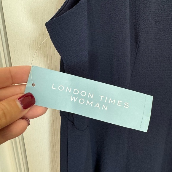 LONDON TIMES PLUS DRESS. SIZE 22  FIT AND FLARE CURVY DRESS. LINED. New with tag - Picture 8 of 16